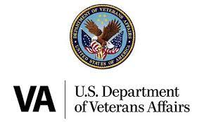 U.S. Department of Veterans Affairs logo featuring the official VA seal and “VA U.S. Department of Veterans Affairs” text, representing healthcare, disability benefits, and support services for American veterans.