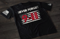 Patriot Apparel 9/11 Never Forget T-Shirt – Patriotic Memorial Design