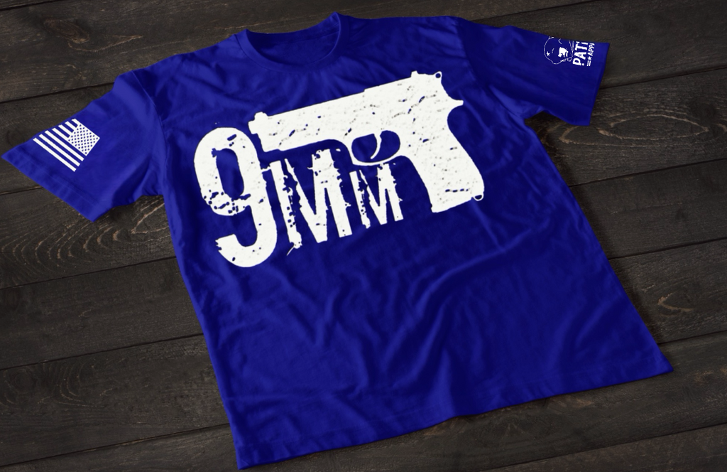 Patriot Apparel 9mm T-Shirt – Pistol Graphic Tactical T-shirt