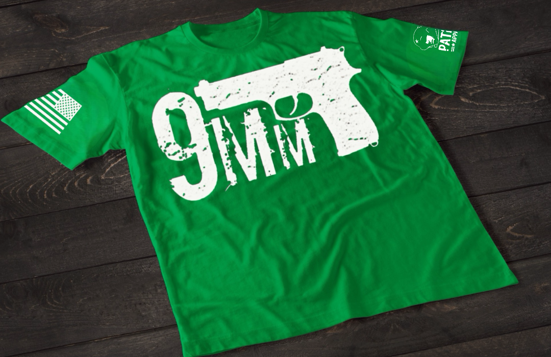 Patriot Apparel 9mm T-Shirt – Pistol Graphic Tactical T-shirt