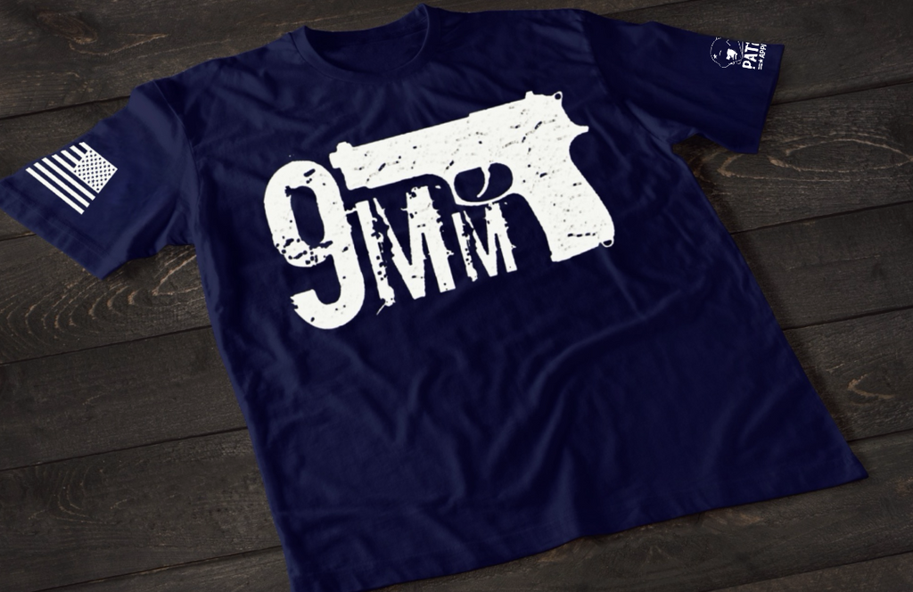 Patriot Apparel 9mm T-Shirt – Pistol Graphic Tactical T-shirt
