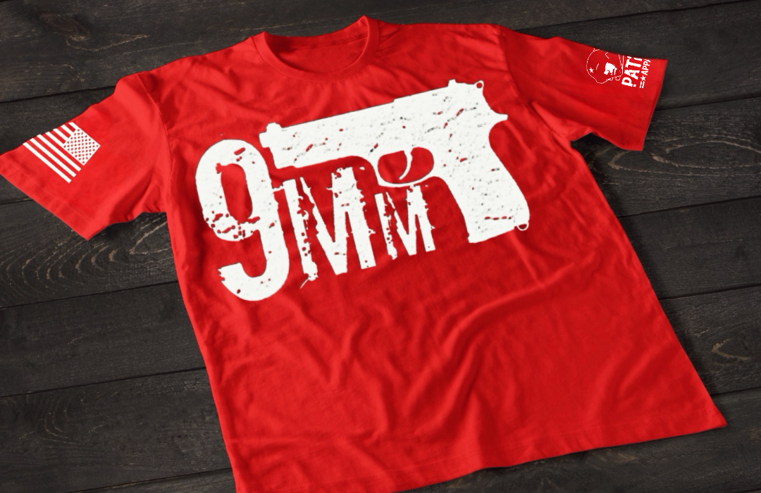 Patriot Apparel 9mm T-Shirt – Pistol Graphic Tactical T-shirt