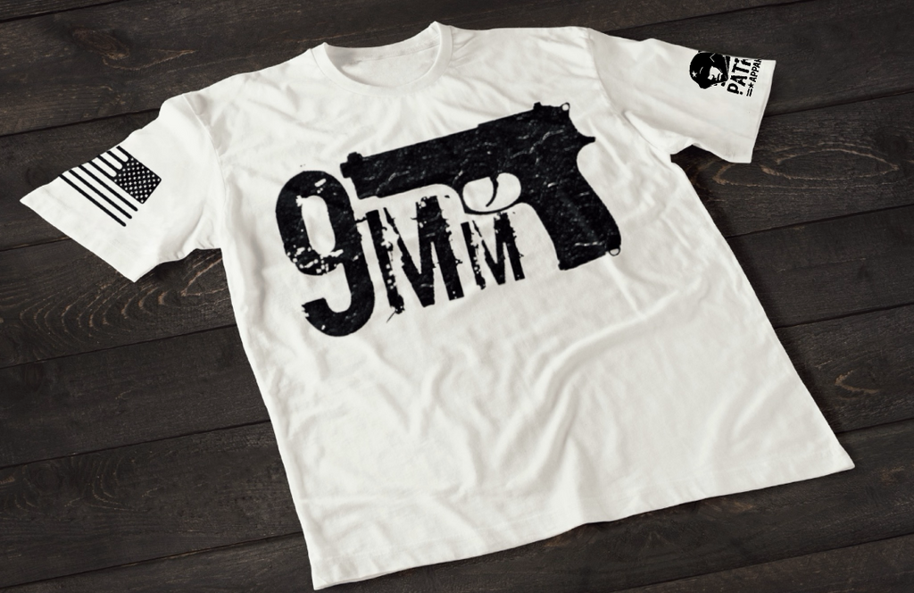 Patriot Apparel 9mm T-Shirt – Pistol Graphic Tactical T-shirt