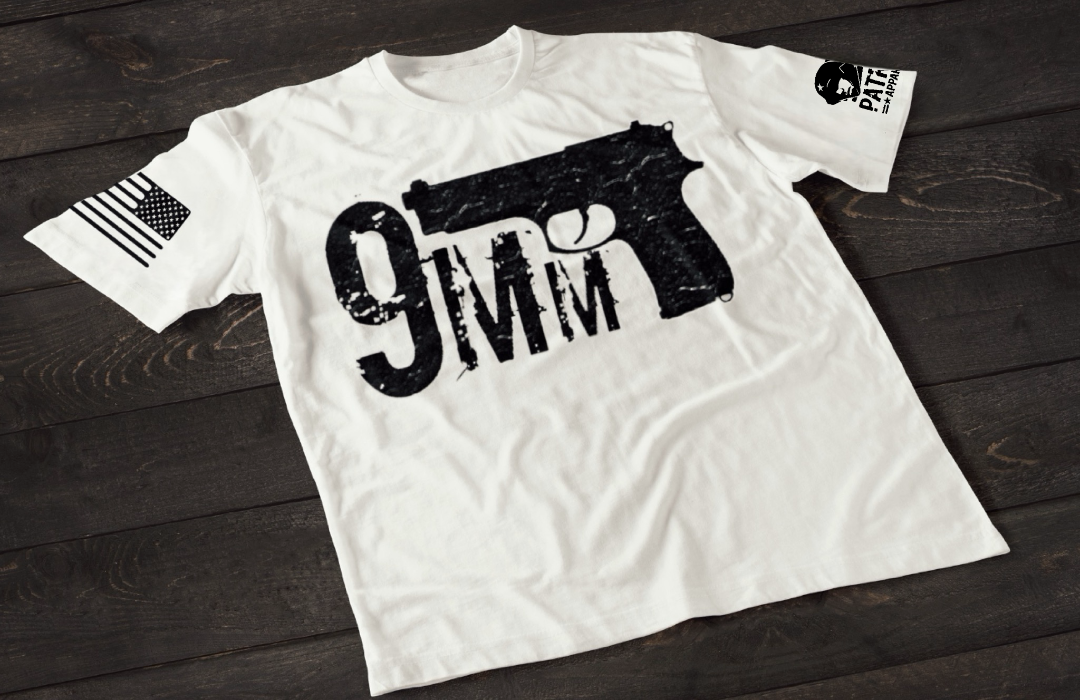 Patriot Apparel 9mm T-Shirt – Pistol Graphic Tactical T-shirt