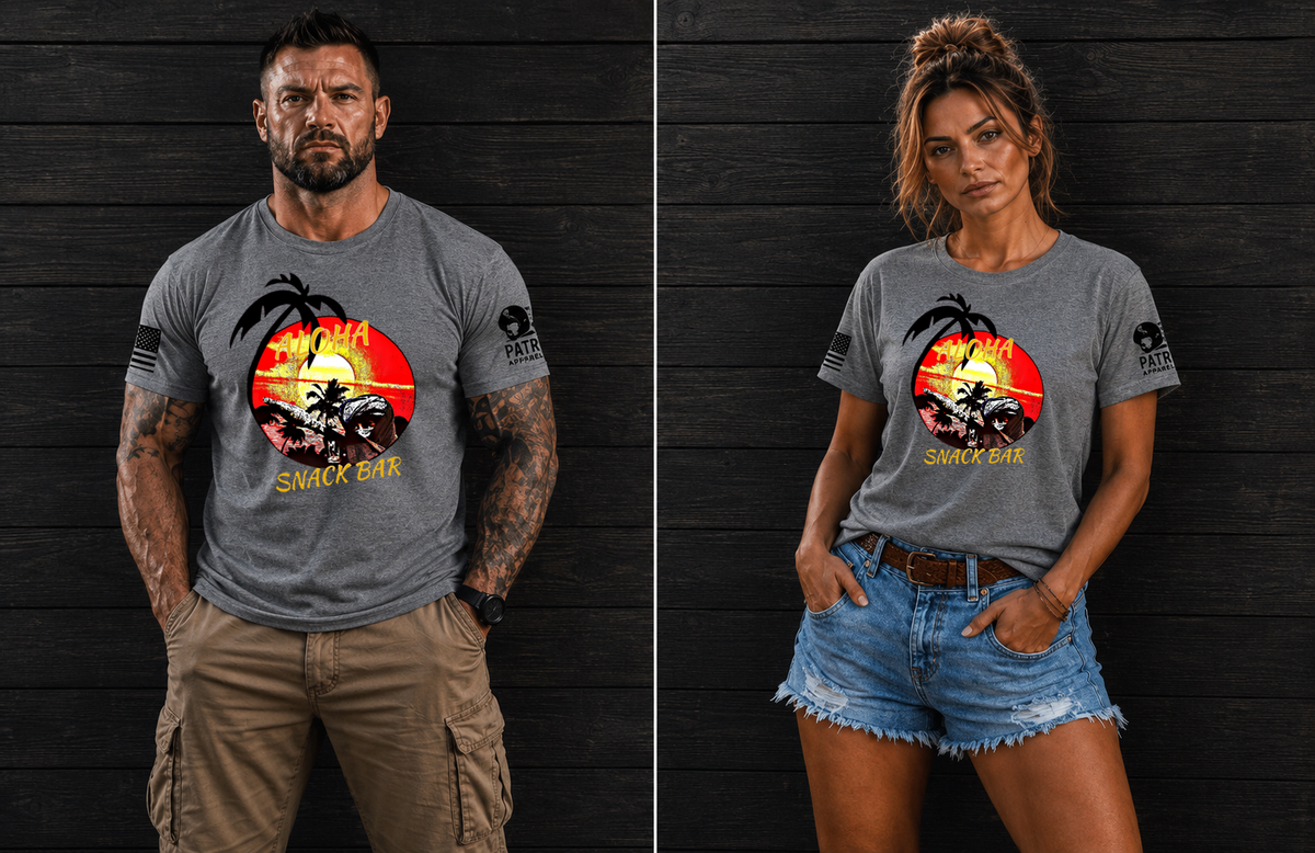 Patriot Apparel Aloha Snack Bar T-Shirt – Military Humor