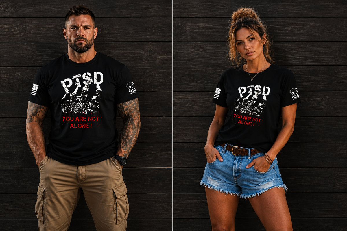 Patriot Apparel PTSD Support T-Shirt – You Are Not Alone