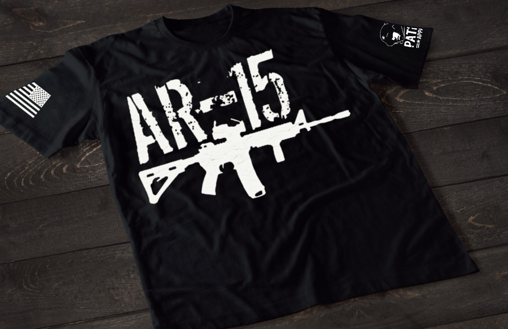 Patriot Apparel AR-15 T-Shirt – Tactical Patriotic Rifle Graphic T-shirt
