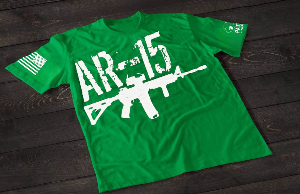 Patriot Apparel AR-15 T-Shirt – Tactical Patriotic Rifle Graphic T-shirt