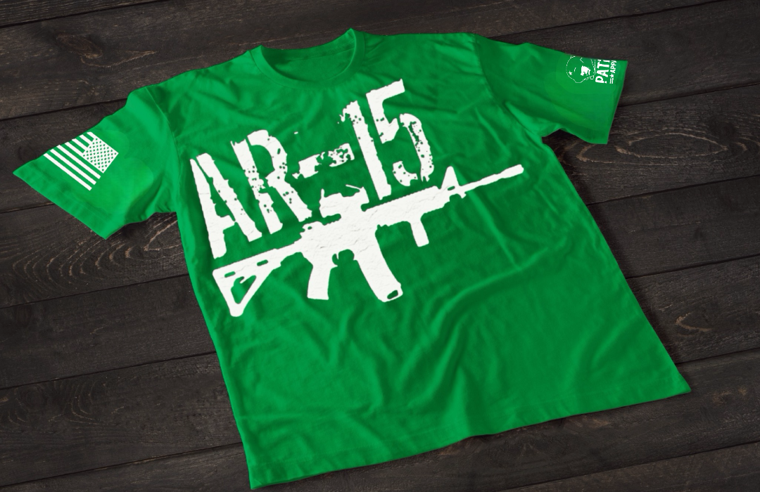Patriot Apparel AR-15 T-Shirt – Tactical Patriotic Rifle Graphic T-shirt