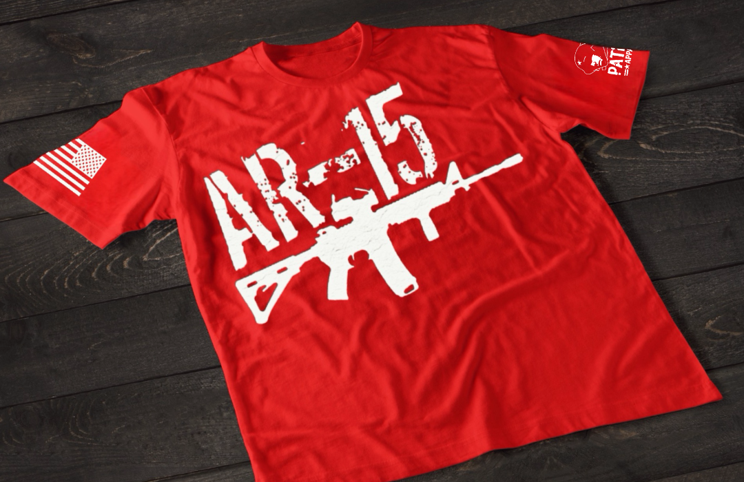Patriot Apparel AR-15 T-Shirt – Tactical Patriotic Rifle Graphic T-shirt