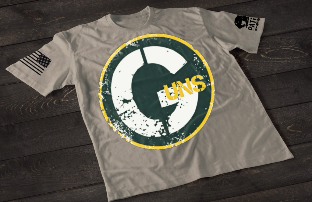 Patriot Apparel Guns Green T-Shirt – Bold Tactical Graphic T-shirt