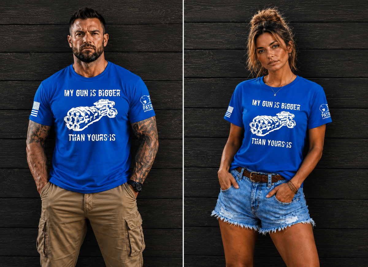 Patriot Apparel My Gun Is Bigger Than Yours T-Shirt