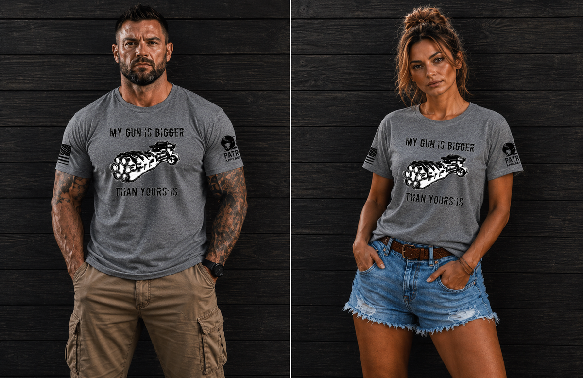Patriot Apparel My Gun Is Bigger Than Yours T-Shirt