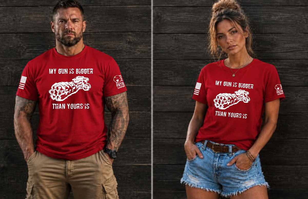 Patriot Apparel My Gun Is Bigger Than Yours T-Shirt
