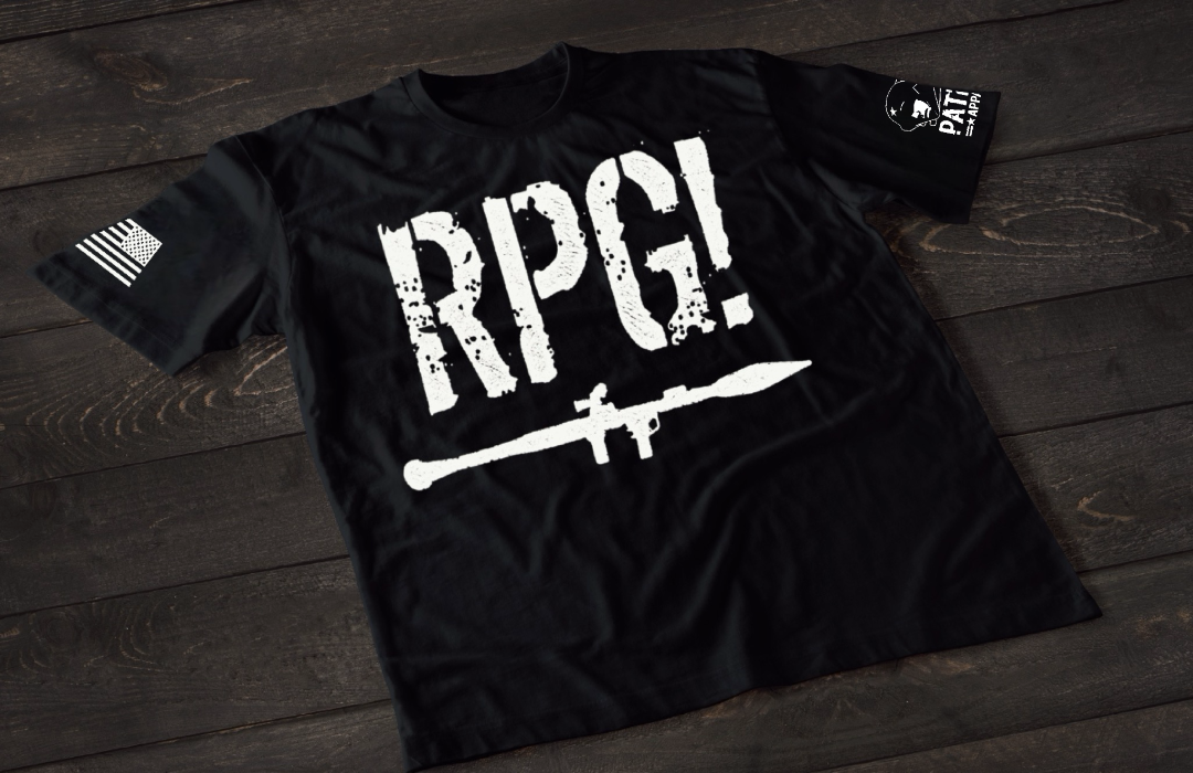 Patriot Apparel RPG T-Shirt – Tactical Military Rocket Launcher Graphic T-shirt