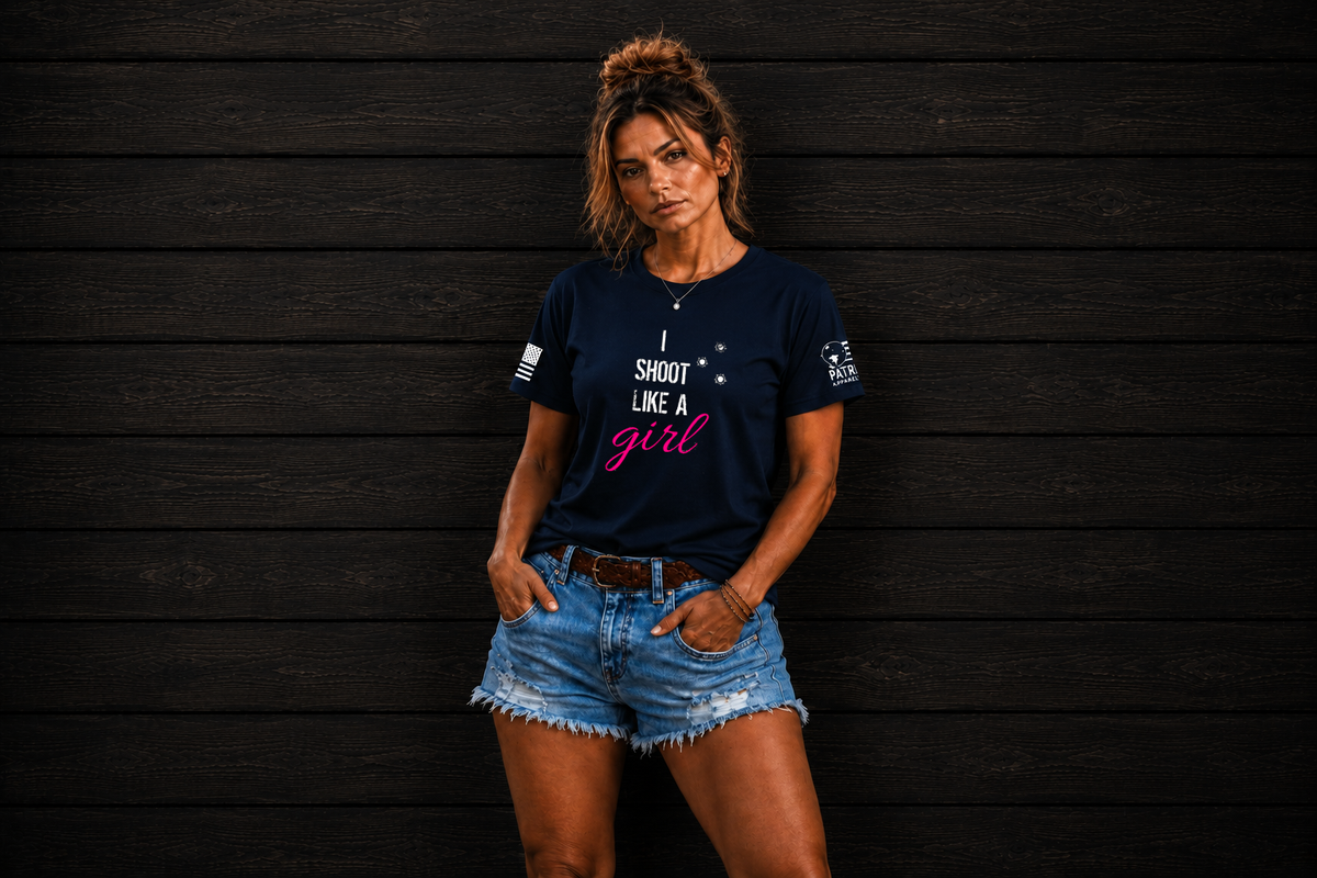 Patriot Apparel I Shoot Like a Girl Women's T-Shirt