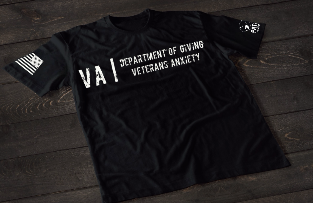 Patriot Apparel VA Department of Giving Veterans Anxiety T-Shirt – Veteran Humor Graphic T-shirt