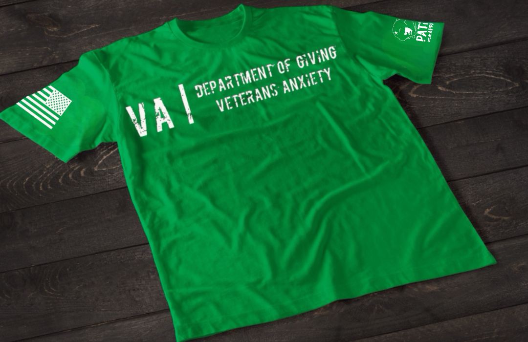 Patriot Apparel VA Department of Giving Veterans Anxiety T-Shirt – Veteran Humor Graphic T-shirt