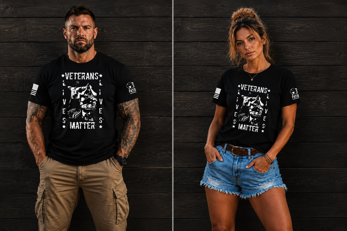 Patriot Apparel Veterans Lives Matter T-Shirt